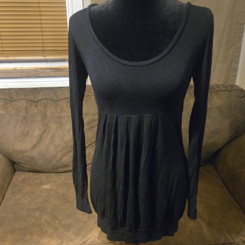 Forever 21 Black Long Sleeve Top Size M